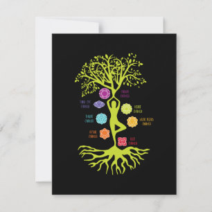 Carte Méditation Zen Arbre de Vie Yoga Spirituel