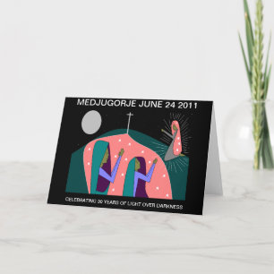 CARTE MEDJUGORJE ANNIVERSAIRE DE 30 ANS