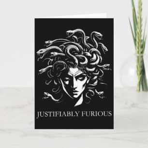 Carte Méduse légitimement furieuse Mythologie grecque Fé