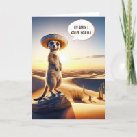 Meerkat vieillir Humour d'anniversaire