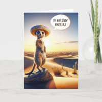 Meerkat vieillir Humour d'anniversaire