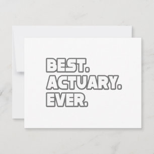 Carte Meilleur actuaire jamais