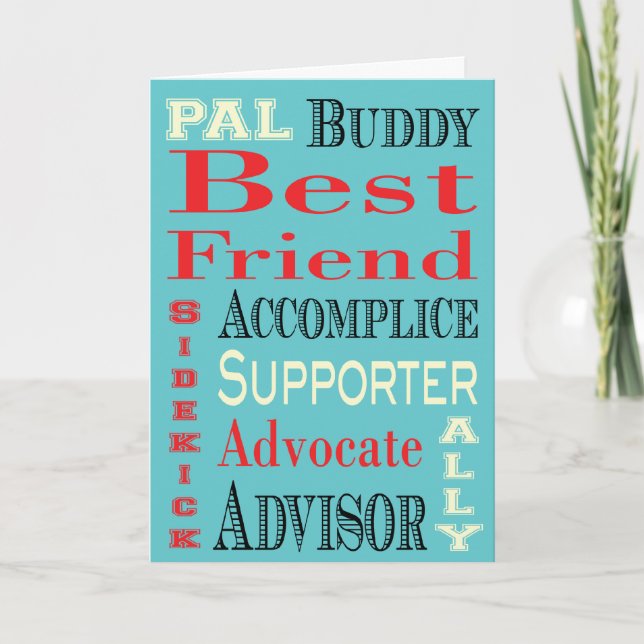 Carte Meilleur Ami (Devant)