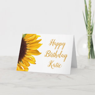 Carte Meilleur Ami BFF Bestie Anniversaire Tournesol Jau