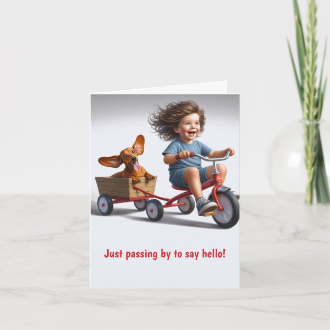 Carte Meilleur ami Dachshund (Devant)