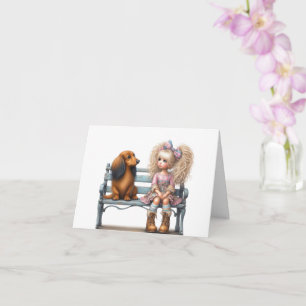 Carte Meilleur ami Dachshund