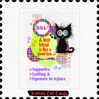 Carte Meilleur ami de Chat peureux