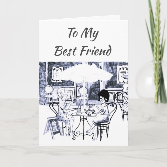 CARTE **MEILLEUR AMI** FÊTONS NOTRE "ANNIVERSAIRE" (Devant)