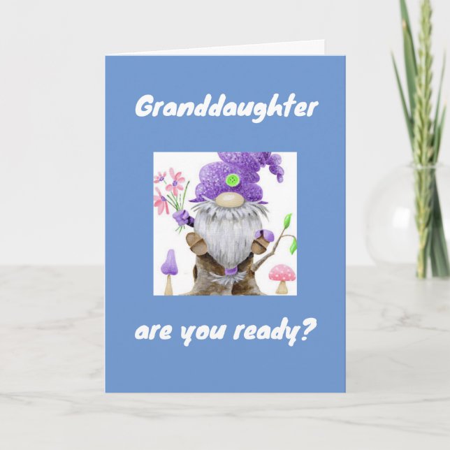 CARTE MEILLEUR ANNIVERSAIRE JAMAIS À ***GRAND-FILLE*** (Devant)