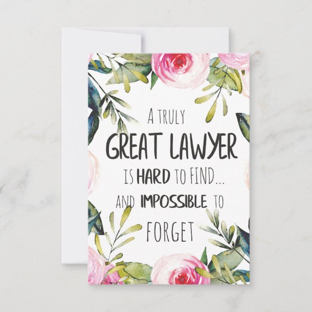 Carte Meilleur avocat Cadeau Great Giftidea pour avocats (Devant)