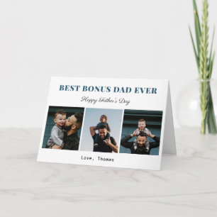 Carte meilleur bonus papa jamais stepdad fête des pères 
