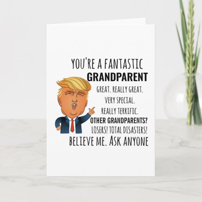 Carte Meilleur Cadeau pour Grands-parents (Devant)