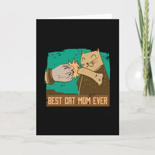 Carte Meilleur Cat Maman jamais (Devant)