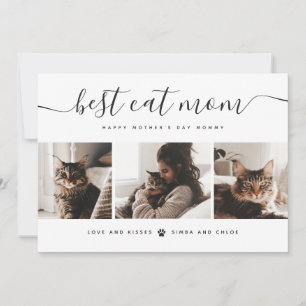 Carte Meilleur Chat Maman : Custom Mother's Day Photo de
