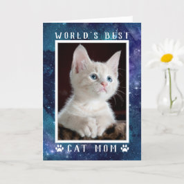 Carte Meilleur chat maman Photo Espace Fête des Mères
