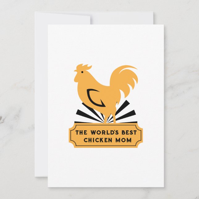 Carte Meilleur Chicken Maman Drôle Mère Drôle Cadeaux de (Devant)