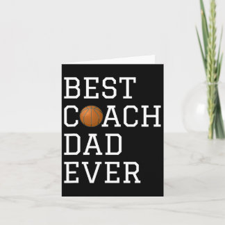 Carte Meilleur Coach Bysketbyll Papa Ever Coaching Pères