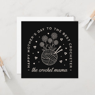 Carte Meilleur crochet maman mères jour drôle amoureux t