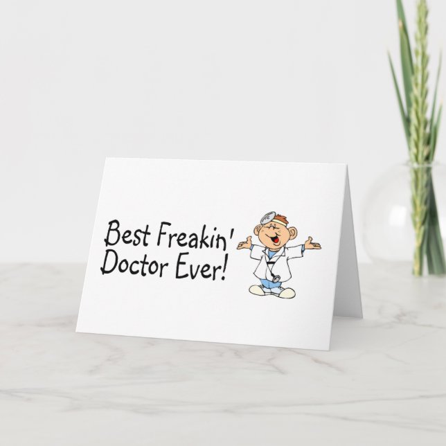 Carte Meilleur docteur Ever de Feakin (Devant)