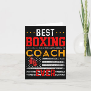 Carte Meilleur Entraîneur De Boxe Toujours Drôle Entraîn