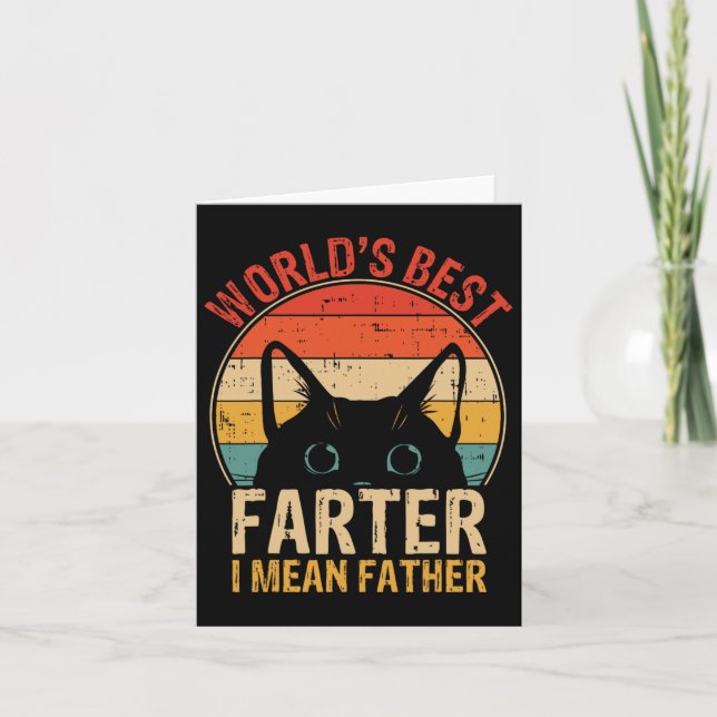 Carte Meilleur Farter Je Veux Dire Père Funny Fête des p (Devant)