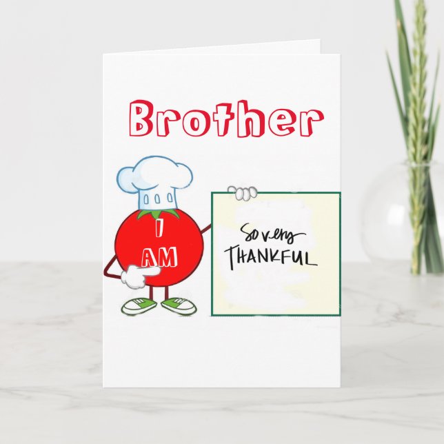 CARTE **MEILLEUR FRÈRE JAMAIS** JOUR D'ANNIVERSAIRE (Devant)