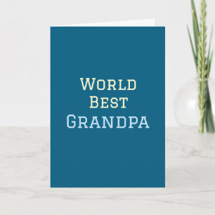 Carte Meilleur grand-père du monde ajouter nom texte spo
