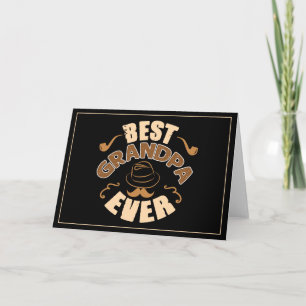 Carte Meilleur grand-père jamais - Illustration Casquett