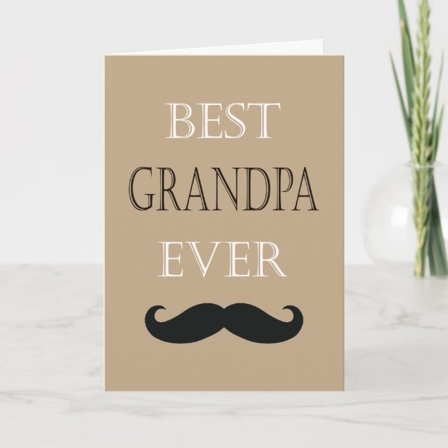 Carte Meilleur grand-père toujours heureux Fête des père (Devant)