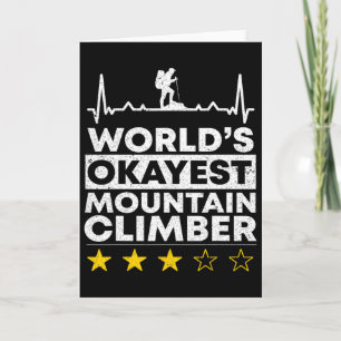 Carte Meilleur grimpeur du monde Ok Rock Climbing Moun