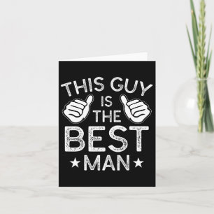 Carte Meilleur homme Mariage Groomsmen Funny Bride Bache