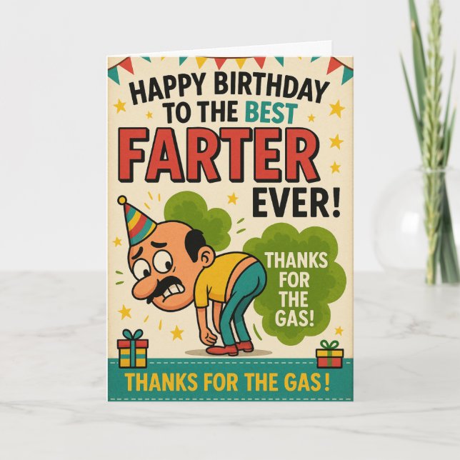 Carte Meilleur Jamais Plus Merci pour le gaz! (Devant)