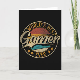 Carte Meilleur jeu de gamer pour garçons au monde