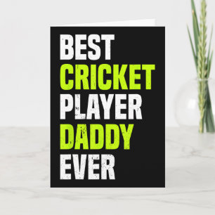 Carte Meilleur joueur de cricket Papa Ever - Papa cricke