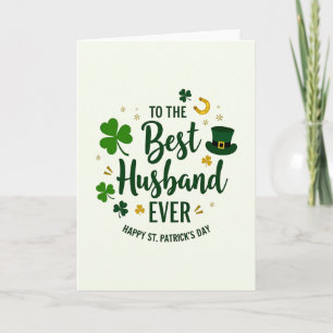 Carte Meilleur Mari de la Saint-Patrick