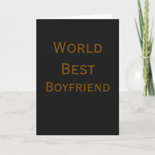 Carte Meilleur mari petit ami homme journée de la Saint-
