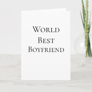 Carte Meilleur mari petit ami homme journée de la Saint-