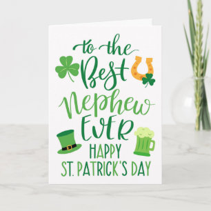 Carte Meilleur Neveu de Toujours pour la Saint-Patrick