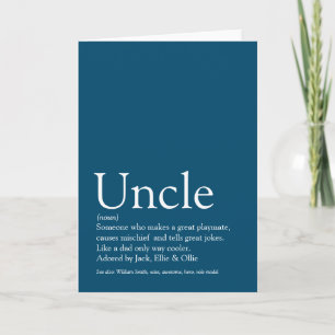 Carte Meilleur oncle du monde, définition du muscle