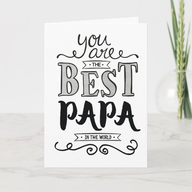 Carte Meilleur Papa au Monde Anniversaire (Devant)
