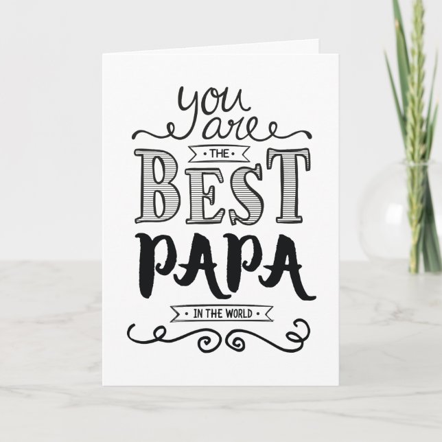 Carte Meilleur Papa au Monde Anniversaire (Devant)