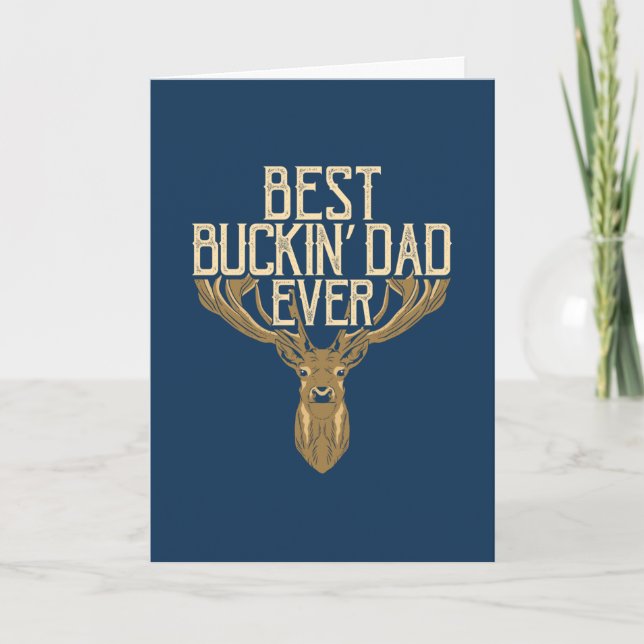 Carte Meilleur papa Buckin jamais (Devant)