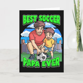 Carte Meilleur Papa de Football Célébrez la Fête des Pèr