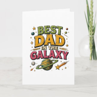 Carte “Meilleur Papa De La Galaxie”