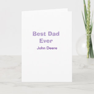 Carte Meilleur papa de tous joyeuse fête des pères nom p