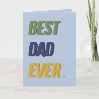 Carte Meilleur Papa de Tous les Jours Bonne Fête des Pèr