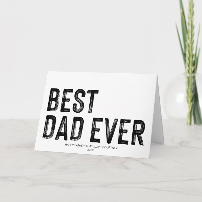 Carte Meilleur Papa de Tous les Temps Cadeau de la Fête  (Devant)