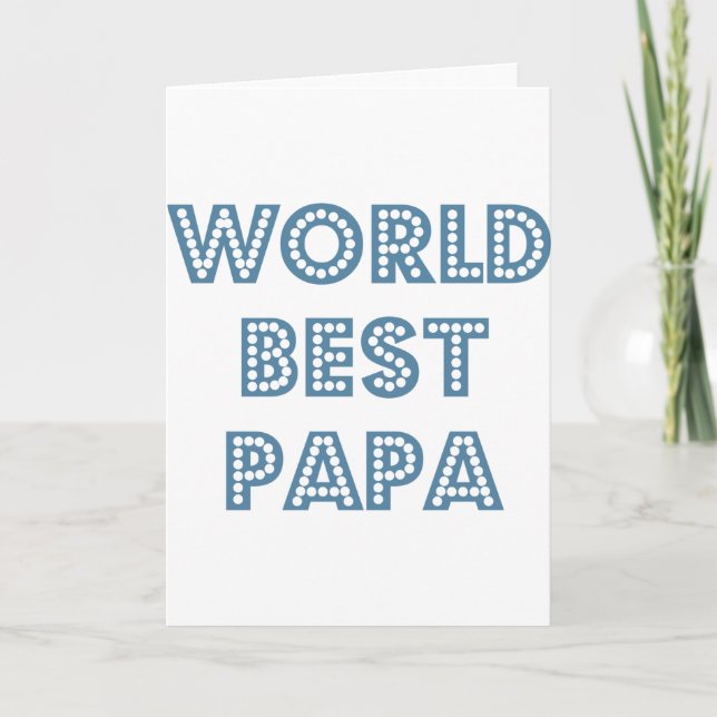 Carte Meilleur Papa du Monde (Devant)