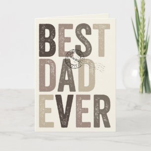 Carte Meilleur Papa du Monde Certifié Fête des Pères / A