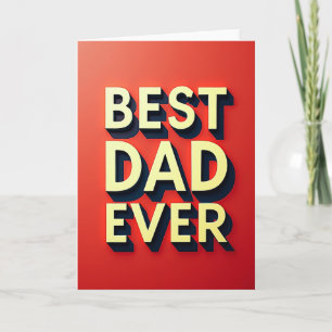 Carte Meilleur Papa du Monde en Volume